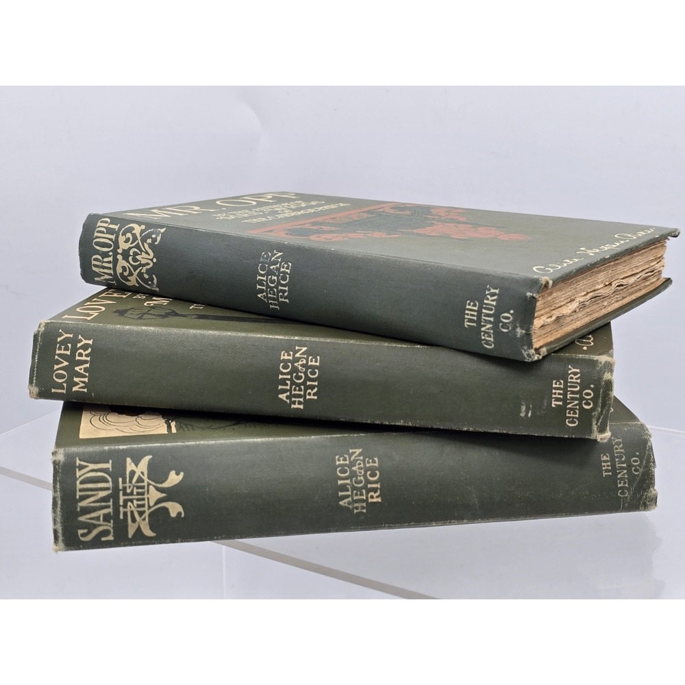 3 Lot Vtg Alice Hegan Rice‎ Books - Lovey Mary, Sandy, Mr. Opp